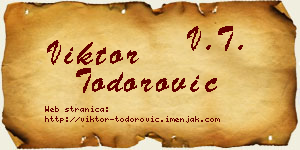 Viktor Todorović vizit kartica
